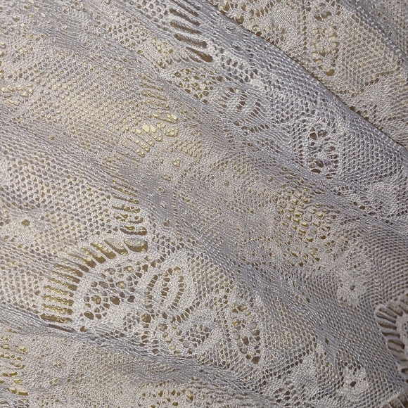 5/$20 LOGIX gray laced blouse - Picture 3 of 3